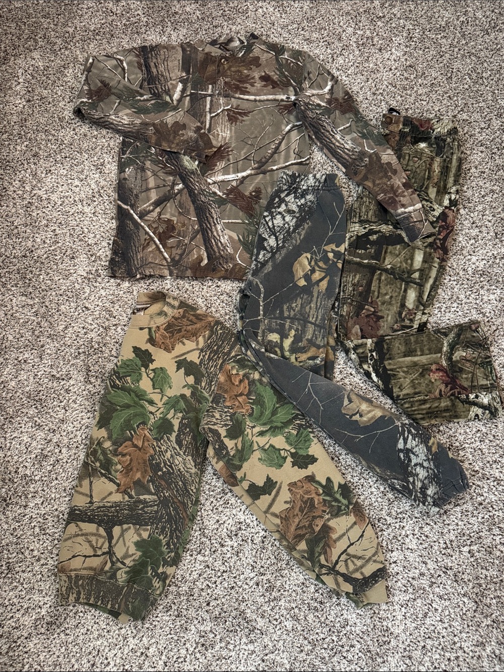 Mixed Camo Youth Lot